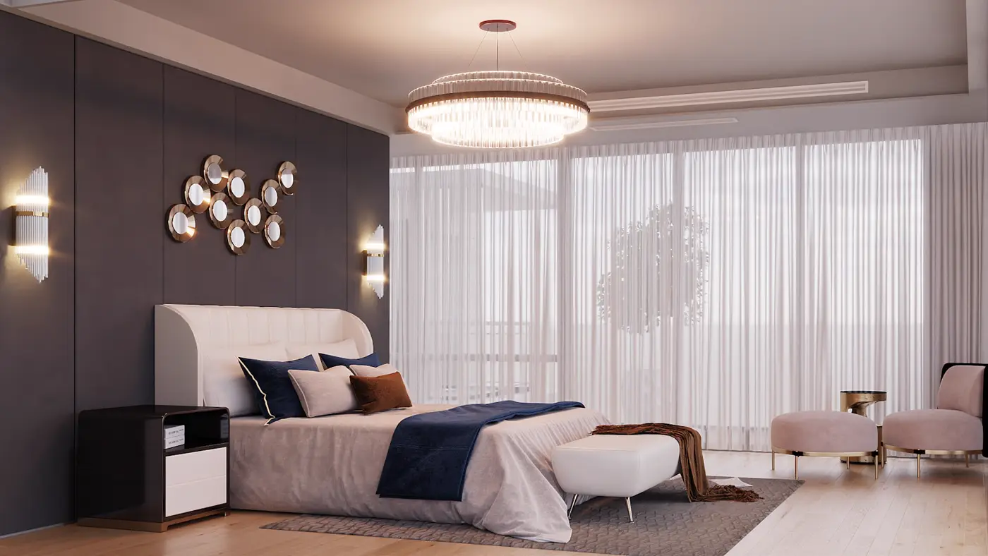 Habitación de hotel con luz natural para la recuperación